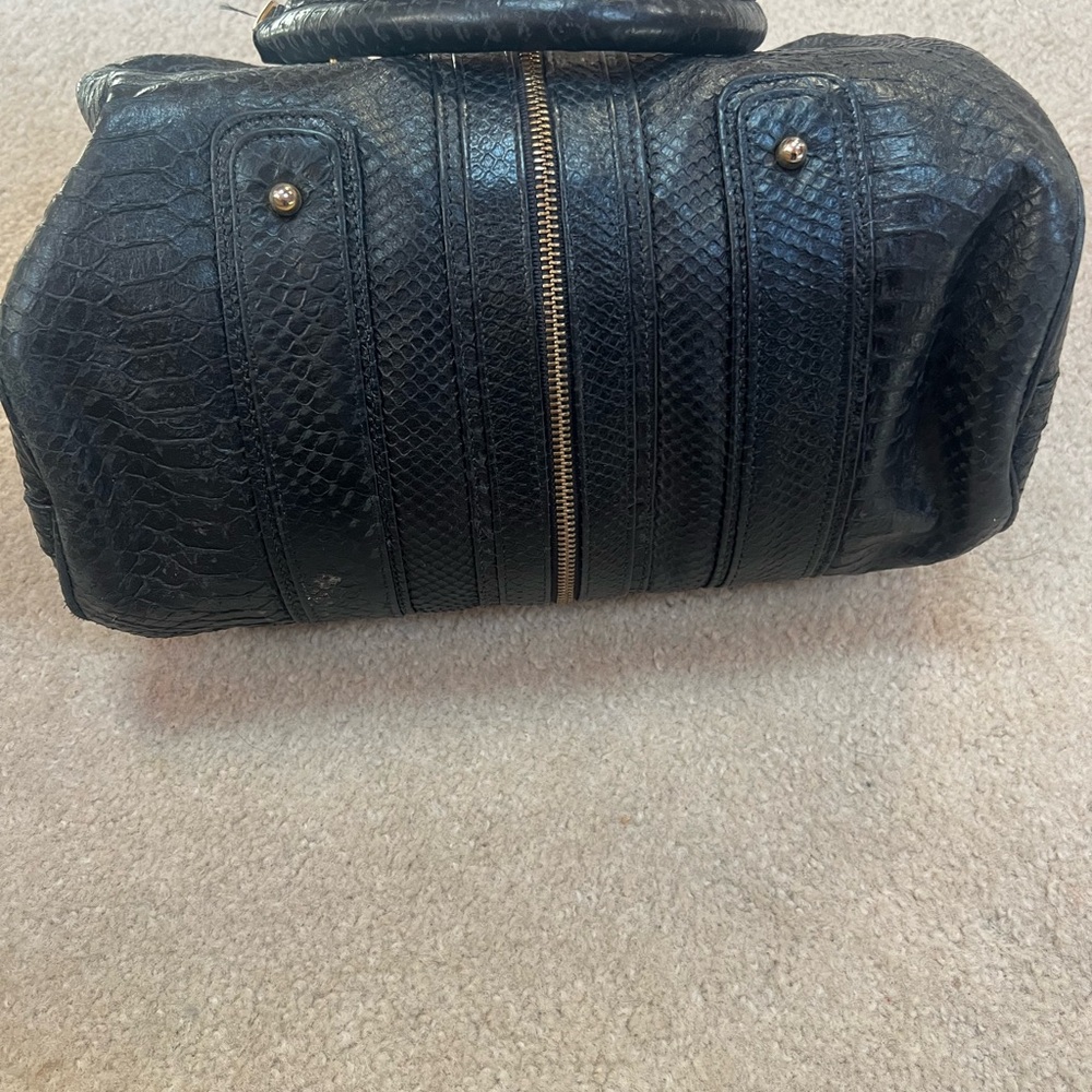 Jack Rabbit Black Leather Handbag - Picture 3 of 10